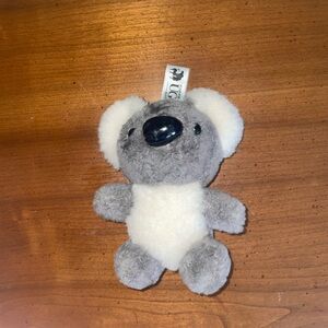 UGG Gray and White Koala Plush Bag Charm